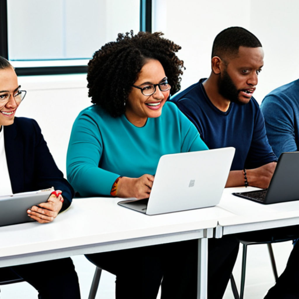 디지털 공유경제의 접근성과 포용성 - Digital Skills Empowerment**

"A diverse group of adults attending a digital literacy workshop in a ...